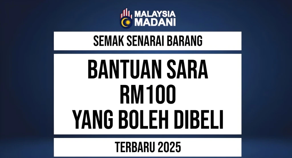 Barangan Yang Boleh Dibeli Dengan Bantuan SARA