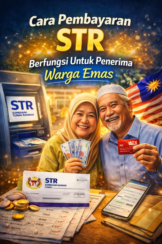 Cara Pembayaran STR Berfungsi Untuk Penerima Warga Emas