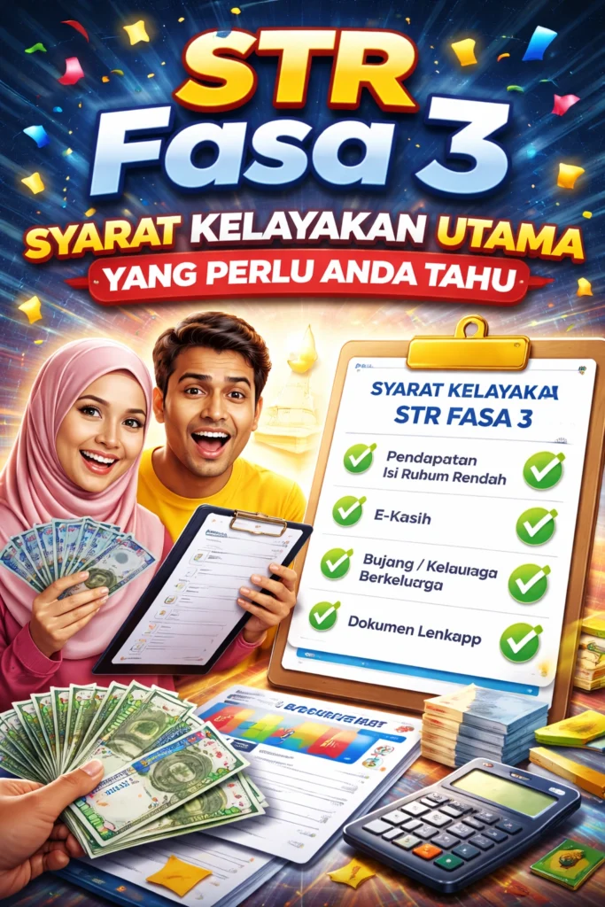 STR Fasa 3: Syarat Kelayakan Utama Yang Perlu Anda Tahu